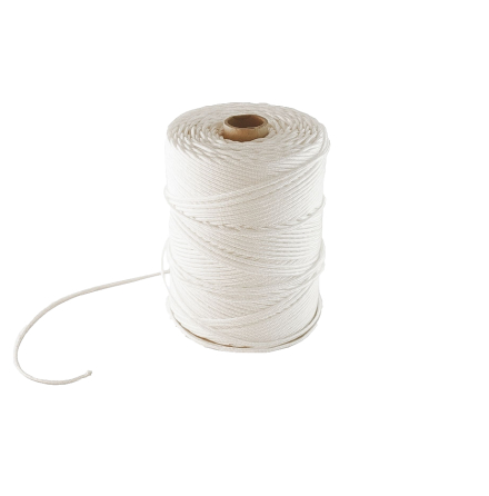 Lina, vit fl�tad sjunkande nylonlina 4mm 100m