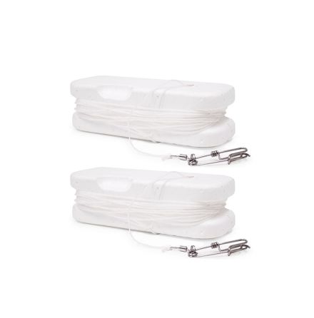 Boj vit justerbar med sn�re o snabbl�s 2-pack, 720gr