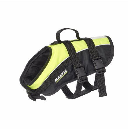 Hundflytv�st Baltic Mascot Svart/UV-gul