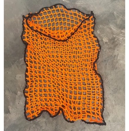 H�p�se 45 mm maska knutl�s, 75 cm x 100 cm tr�d 5mm orange